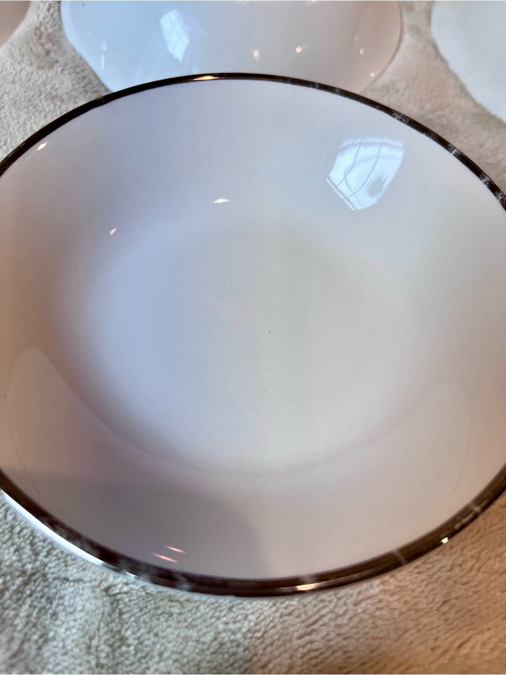 Vintage International Silver Silver Elegance Ironstone Bowls Set of 8 England - Picture 15 of 16